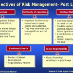Obejctives of Risk Management – Post Loss