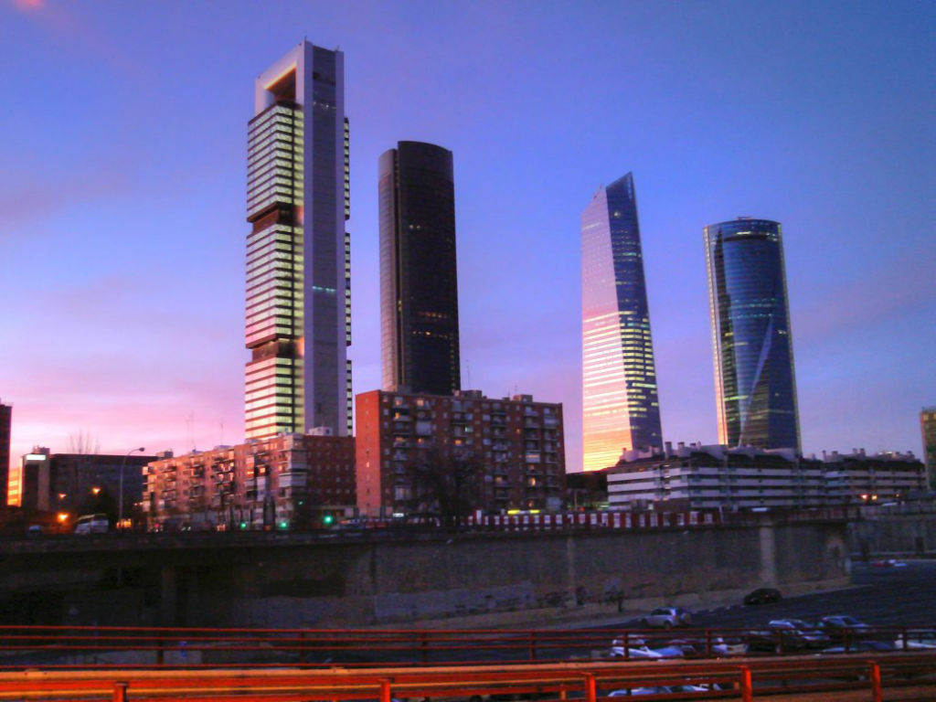 madrid skyline madrid skyline