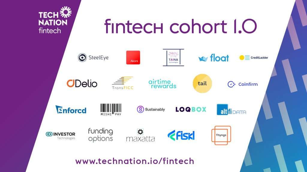 Fintech cohort 1.0. Source: Tech Nation