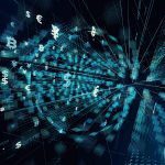 Financial technology concept. Technological abstract background.