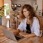 Woman Typing