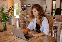 Woman Typing