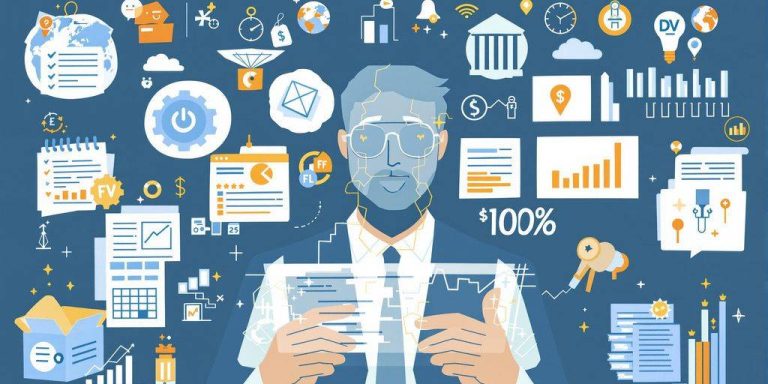 Investor analyzing financial elements in a professional setting.