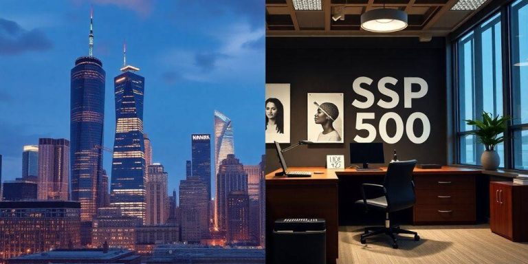 Contrasting financial environments: hedge funds and S&P 500.