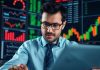 Investor analyzing data for successful hedge fund investment.