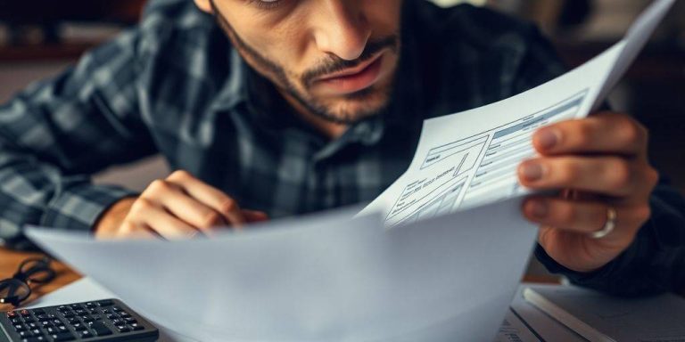 Person analyzing finance documents with calculators and notebooks.