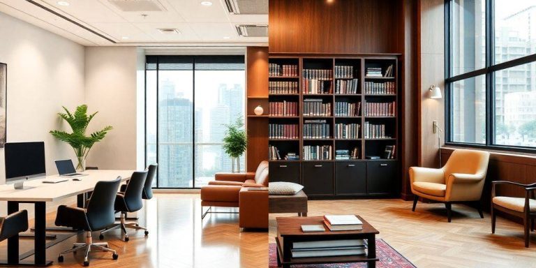 Contrasting hedge fund and asset management office environments.
