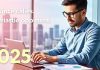 Finance professional analyzing data in a modern office.