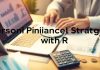 Person managing finances with a laptop and budgeting tools.