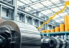 Industrial facility with machinery and financial growth.