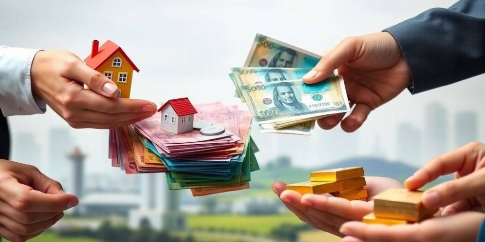 Diverse financial scenes.