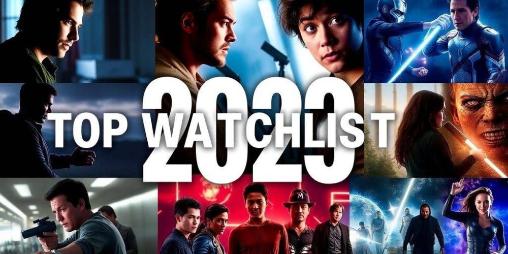 Collage of exciting movie stills from 2025.