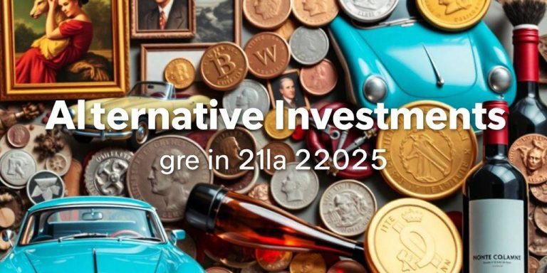 Diverse alternative assets for investment in 2025.
