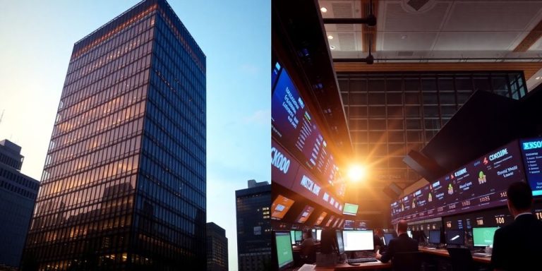 Two distinct financial pathways converging