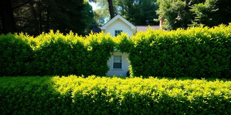 Green hedge wall protecting financial assets.
