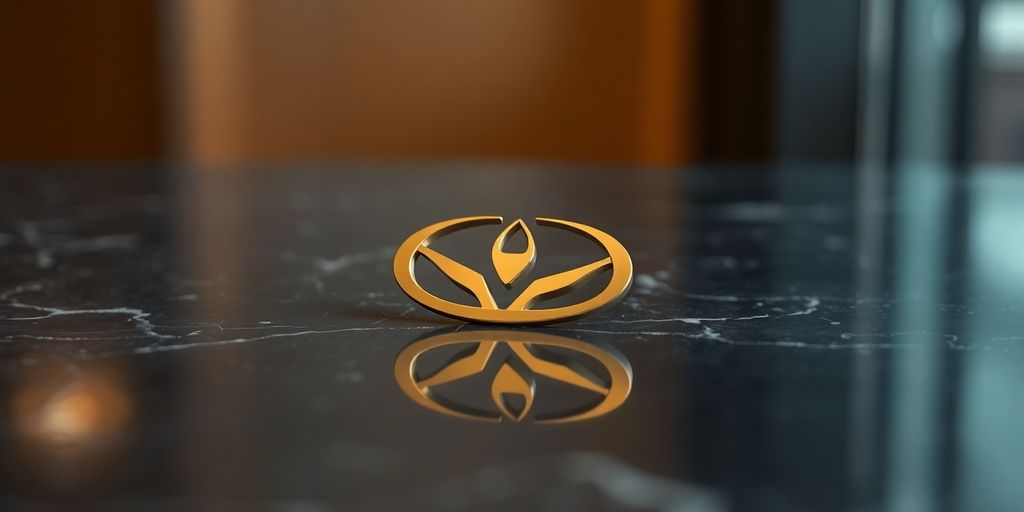 Elegant, modern, golden investment logo design.