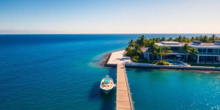 Luxury waterfront property, Palm Beach, Florida.