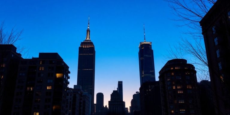 NYC skyline, apartment buildings, real estate