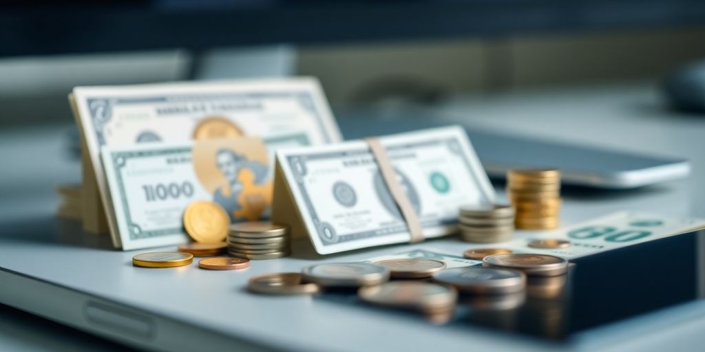 Financial instruments on modern desk