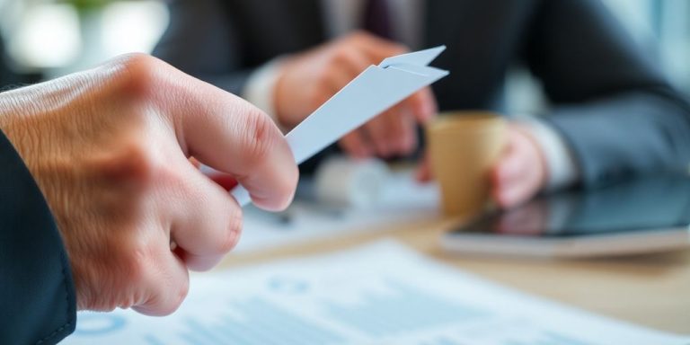 Investor points to financial document.