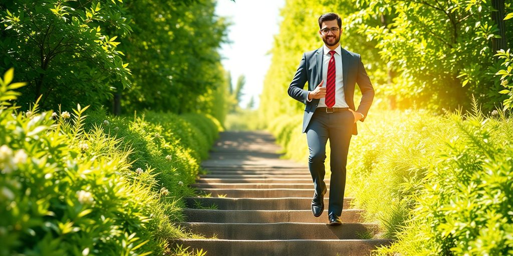 Business growth with upward financial trajectory.