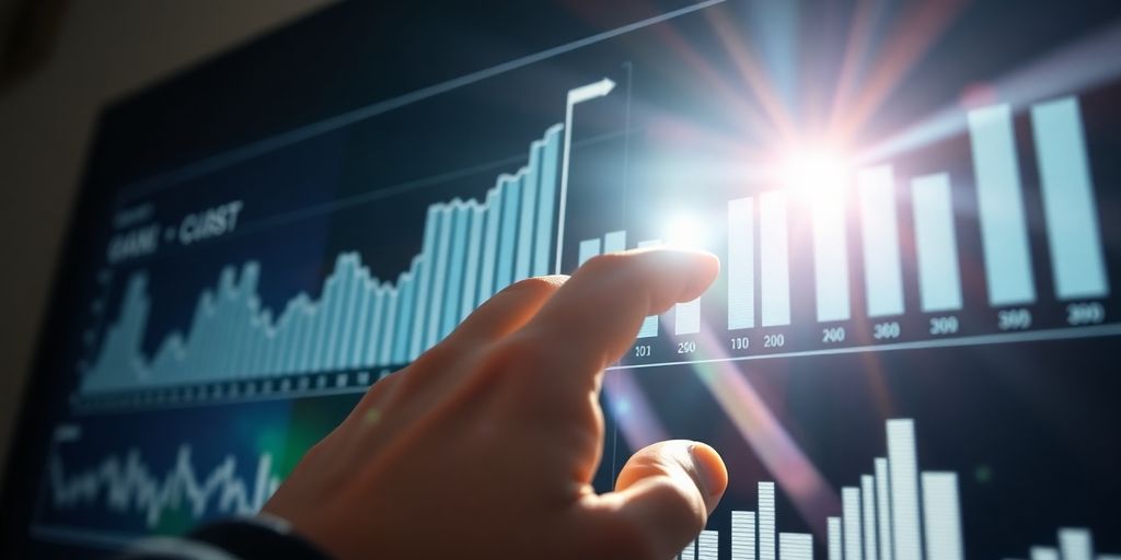 Calculating real estate returns with a digital tool.