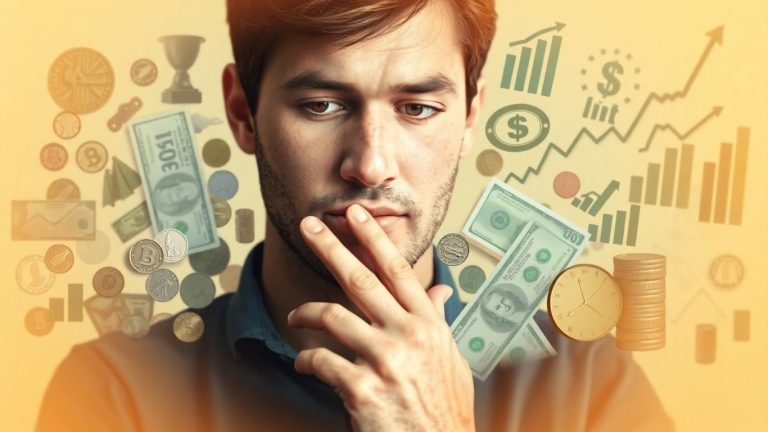 Person looking at financial assets