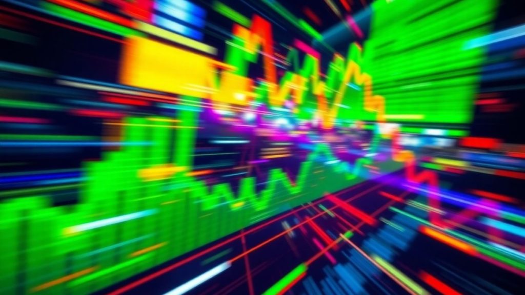 Financial market data flow visualization
