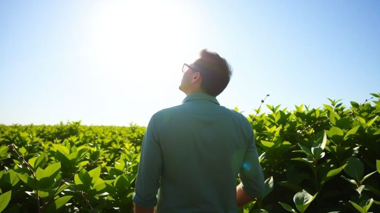 Person looking towards a bright financial future.