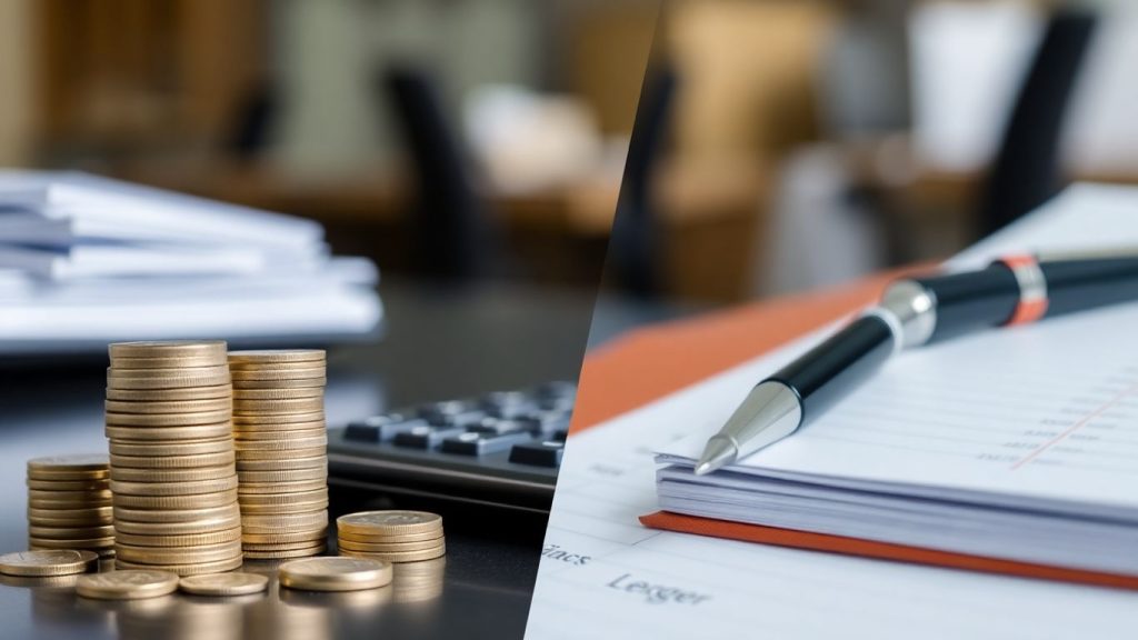 Accounting vs Finance visual comparison