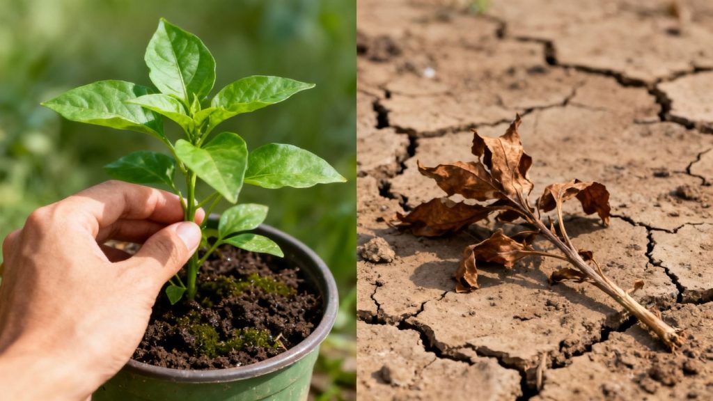 Healthy and unhealthy plants, investment choices