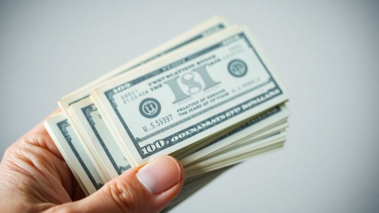 U.S. Treasury bonds held in hand