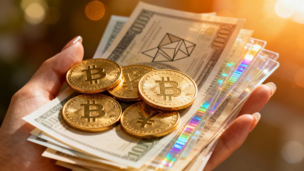 Investor managing diverse assets for portfolio growth.