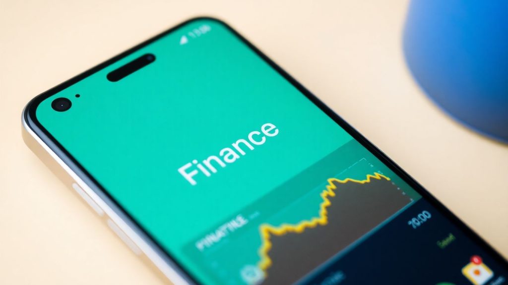 Google Finance app interface on a smartphone