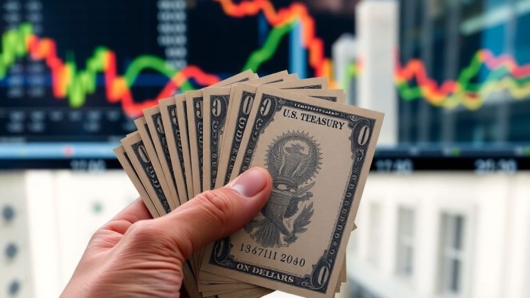 Financial bonds and investment concept