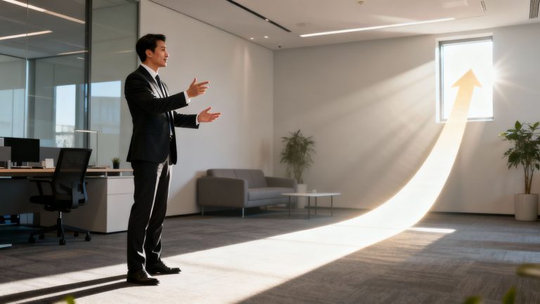 Financial consultant guiding towards a bright future.