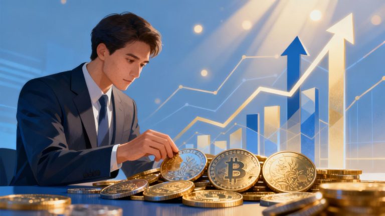 Person planning investments for the future.