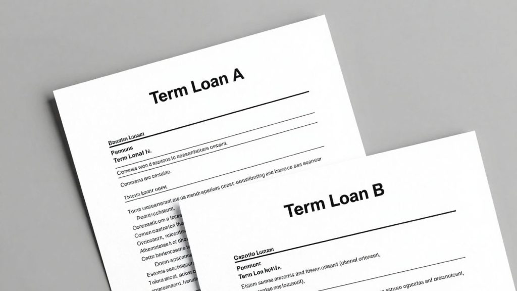 Term Loan A and Term Loan B documents side-by-side.