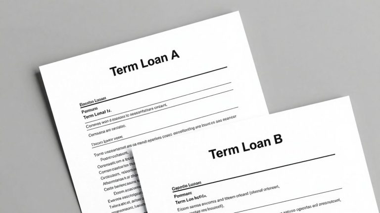 Term Loan A and Term Loan B documents side-by-side.