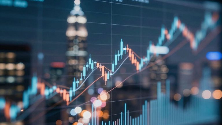 Financial markets abstract visual