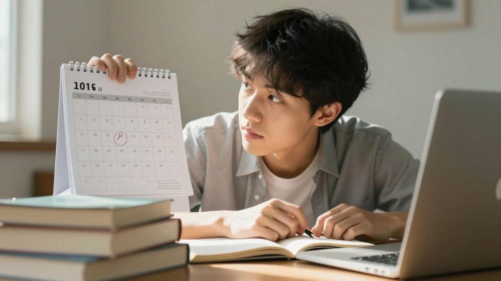 Student loan repayment date on a calendar.