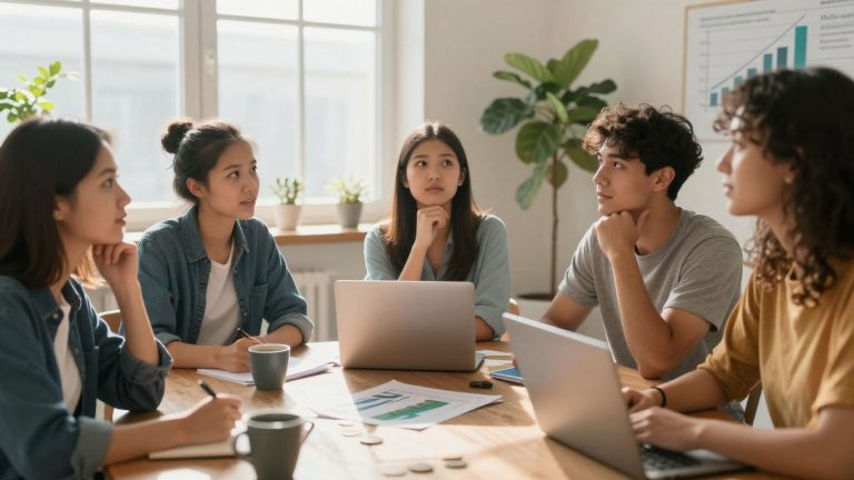 Students looking towards a brighter financial future with loan forgiveness.