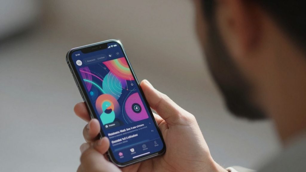 Person using Financial Times app on smartphone