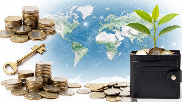 Diverse financial elements collage for a comprehensive guide.