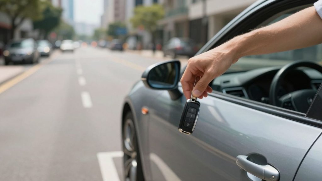 New car keys and a sports car.