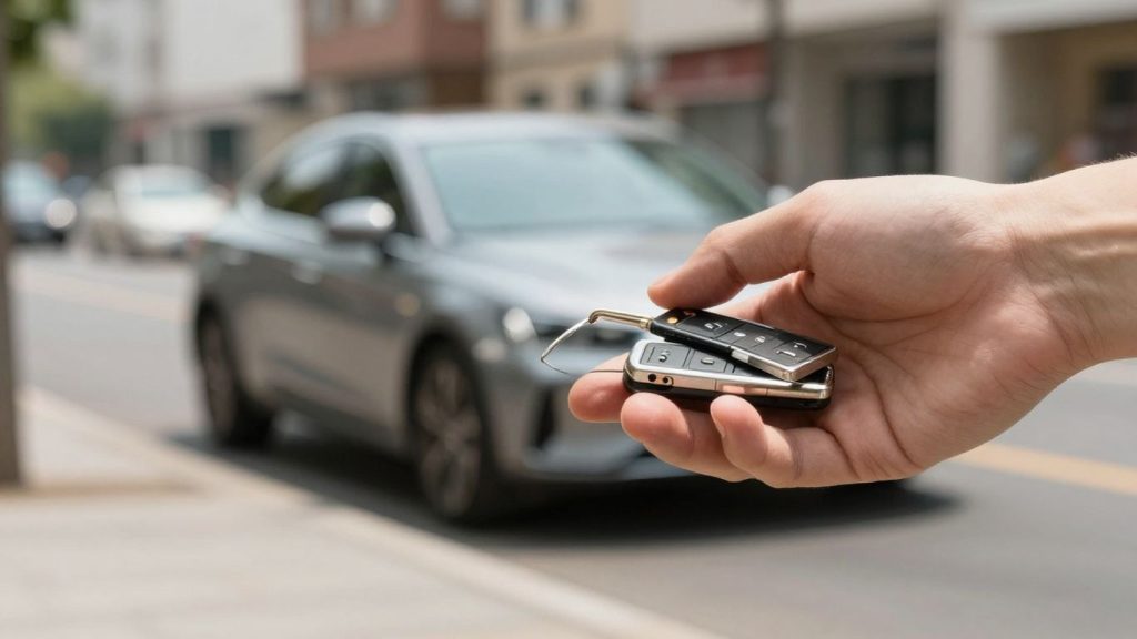New car keys ready to drive