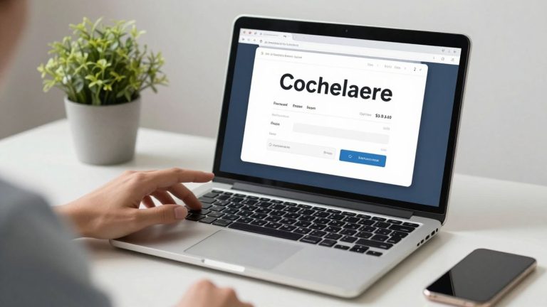 Personal loan calculator on a laptop screen.