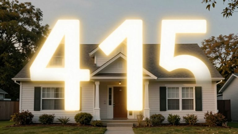 House with interest rate number above