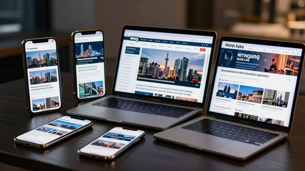 Financial news on modern devices