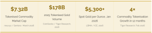 Gold Tokenization Stats